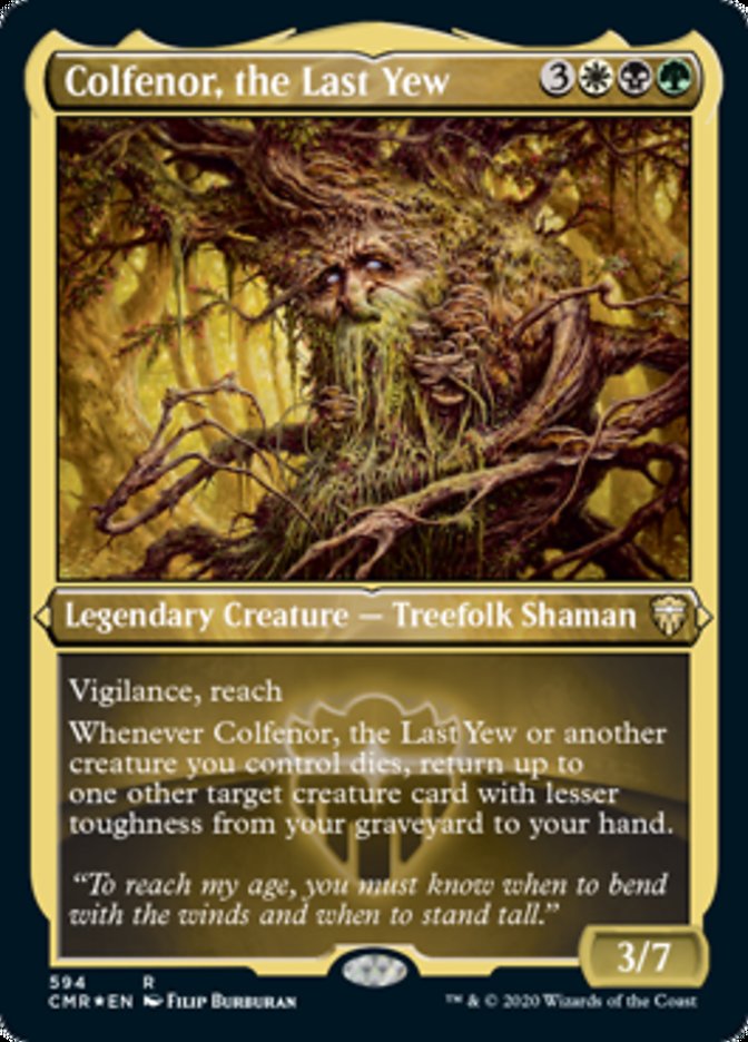 Colfenor, the Last Yew (Etched) [Commander Legends] | Anubis Games and Hobby