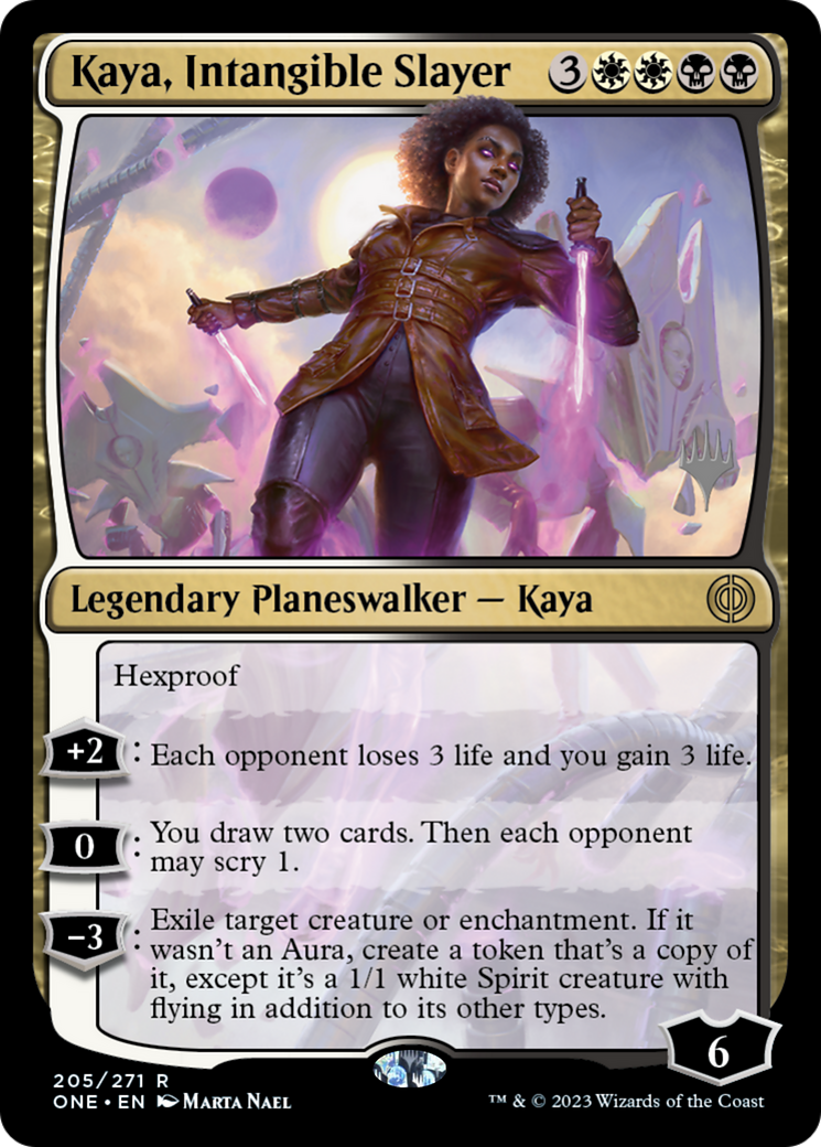 Kaya, Intangible Slayer (Promo Pack) [Phyrexia: All Will Be One Promos] | Anubis Games and Hobby