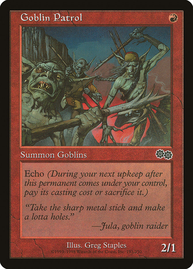 Goblin Patrol [Urza's Saga] | Anubis Games and Hobby