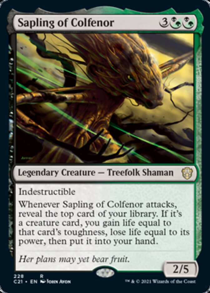 Sapling of Colfenor [Commander 2021] | Anubis Games and Hobby
