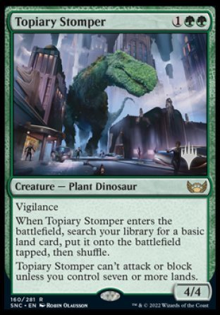 Topiary Stomper (Promo Pack) [Streets of New Capenna Promos] | Anubis Games and Hobby