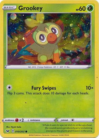 Grookey (010/202) (Cosmos Holo) [Sword & Shield: Base Set] | Anubis Games and Hobby