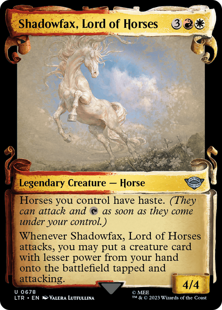 Shadowfax, Lord of Horses [The Lord of the Rings: Tales of Middle-Earth Showcase Scrolls] | Anubis Games and Hobby