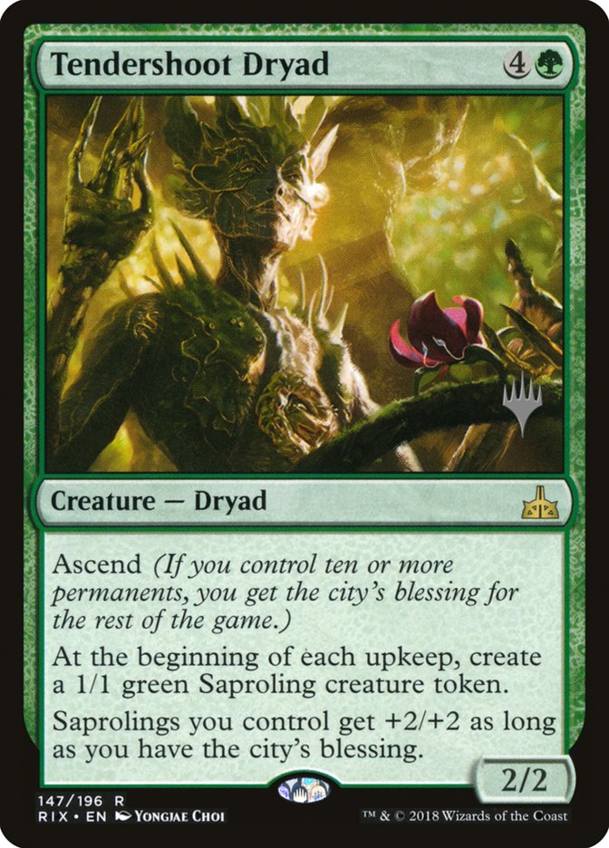 Tendershoot Dryad (Promo Pack) [Rivals of Ixalan Promos] | Anubis Games and Hobby