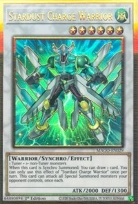 Stardust Charge Warrior [MAGO-EN029] Gold Rare | Anubis Games and Hobby