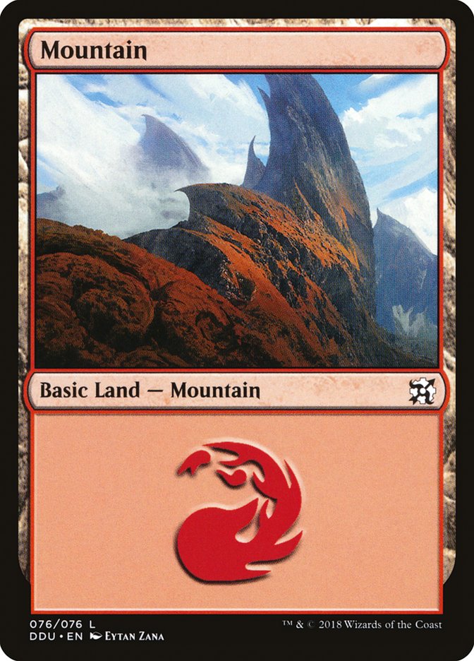 Mountain (76) [Duel Decks: Elves vs. Inventors] | Anubis Games and Hobby