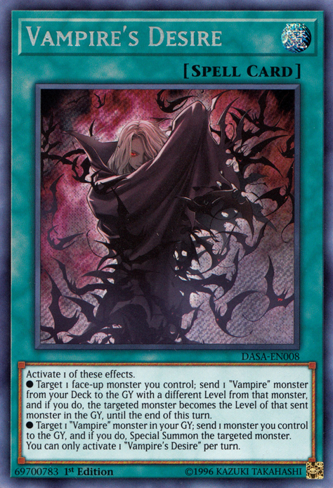 Vampire's Desire [DASA-EN008] Secret Rare | Anubis Games and Hobby