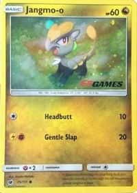 Jangmo-o (75/111) (Cosmos Holo) (EB Games Promo) [Sun & Moon: Crimson Invasion] | Anubis Games and Hobby