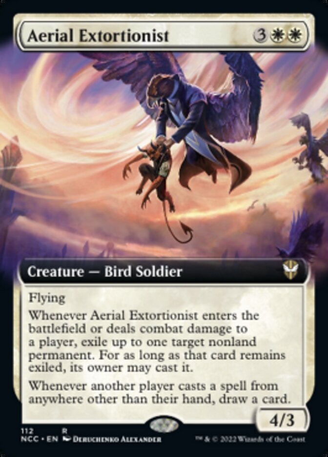Aerial Extortionist (Extended Art) [Streets of New Capenna Commander] | Anubis Games and Hobby