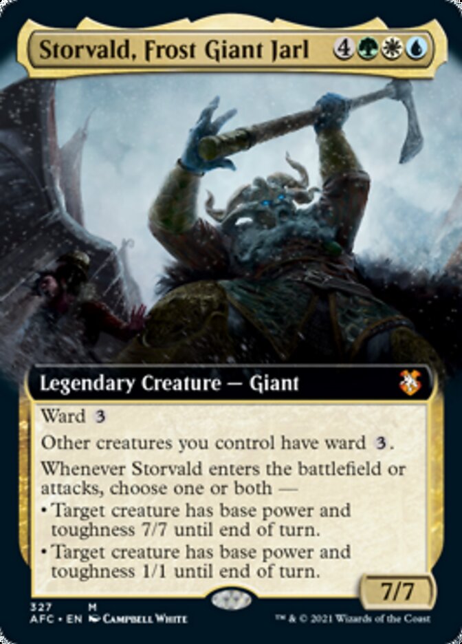 Storvald, Frost Giant Jarl (Extended Art) [Dungeons & Dragons: Adventures in the Forgotten Realms Commander] | Anubis Games and Hobby