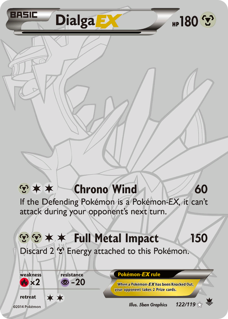 Dialga EX (122/119) [XY: Phantom Forces] | Anubis Games and Hobby