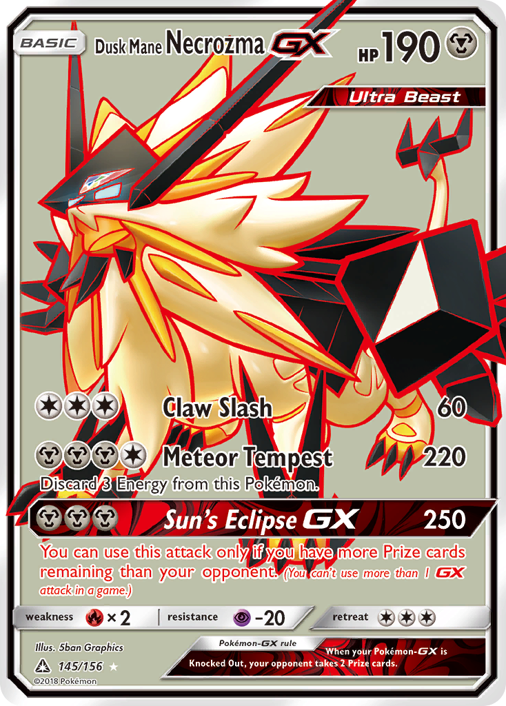 Dusk Mane Necrozma GX (145/156) [Sun & Moon: Ultra Prism] | Anubis Games and Hobby