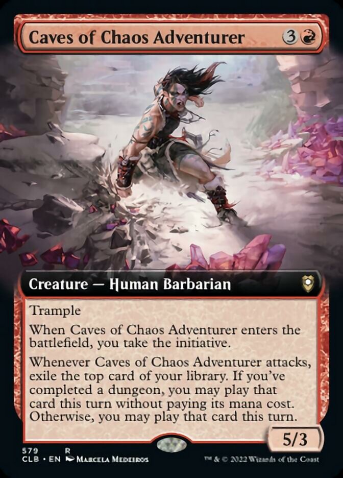 Caves of Chaos Adventurer (Extended Art) [Commander Legends: Battle for Baldur's Gate] | Anubis Games and Hobby