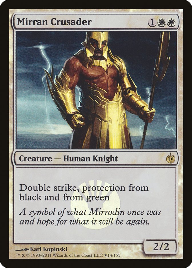 Mirran Crusader (Buy-A-Box) [Mirrodin Besieged Promos] | Anubis Games and Hobby