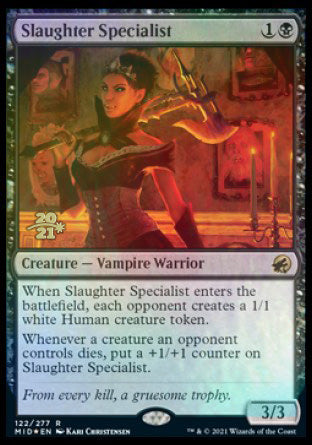 Slaughter Specialist [Innistrad: Midnight Hunt Prerelease Promos] | Anubis Games and Hobby