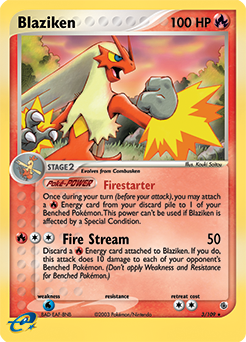 Blaziken (3/109) [EX: Battle Stadium] | Anubis Games and Hobby