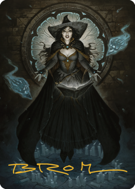 Tasha, the Witch Queen Art Card (76) (Gold-Stamped Signature) [Commander Legends: Battle for Baldur's Gate Art Series] | Anubis Games and Hobby