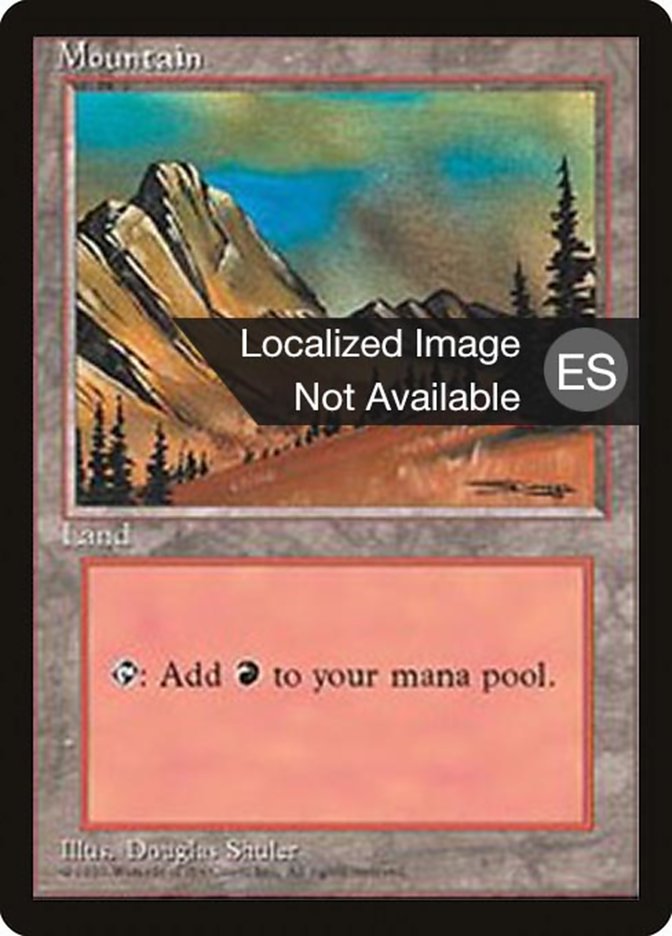 Mountain (C) [Fourth Edition (Foreign Black Border)] | Anubis Games and Hobby
