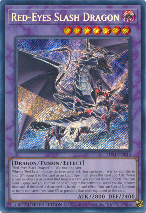 Red-Eyes Slash Dragon [LDS1-EN014] Secret Rare | Anubis Games and Hobby