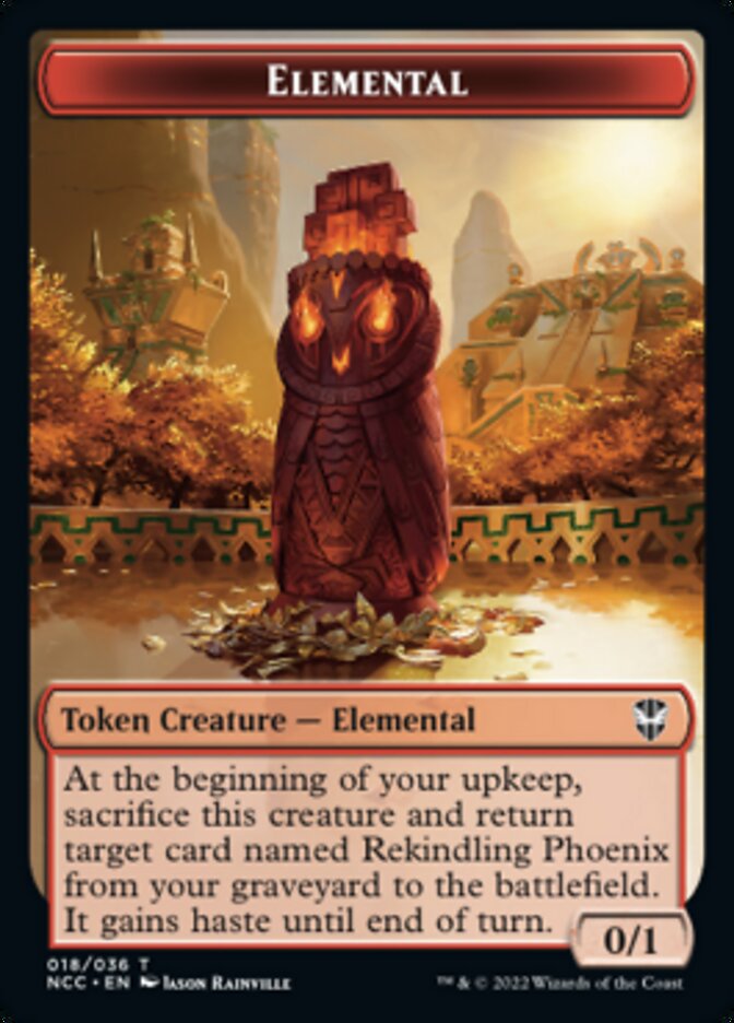 Elemental (018) // Copy Double-Sided Token [Streets of New Capenna Commander Tokens] | Anubis Games and Hobby