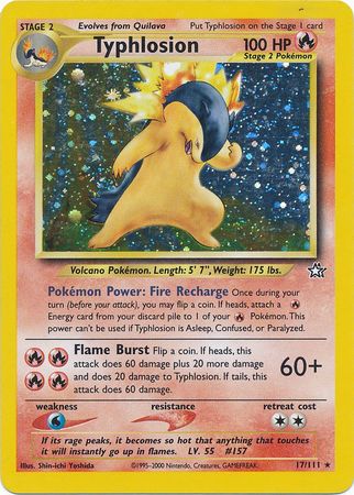 Typhlosion (17/111) [Neo Genesis Unlimited] | Anubis Games and Hobby