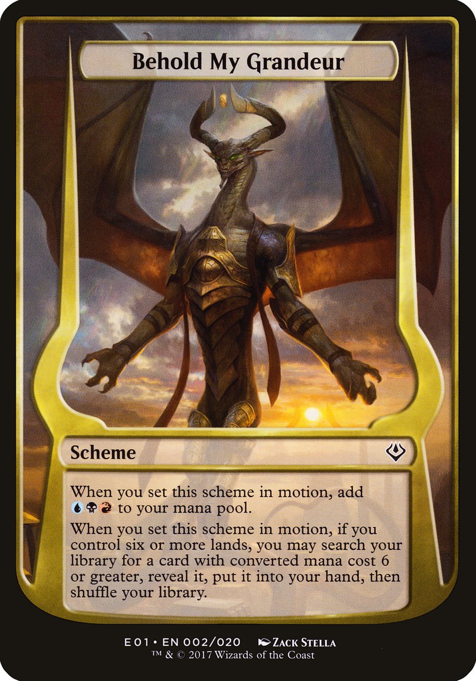 Behold My Grandeur (Schemes) [Archenemy: Nicol Bolas Schemes] | Anubis Games and Hobby