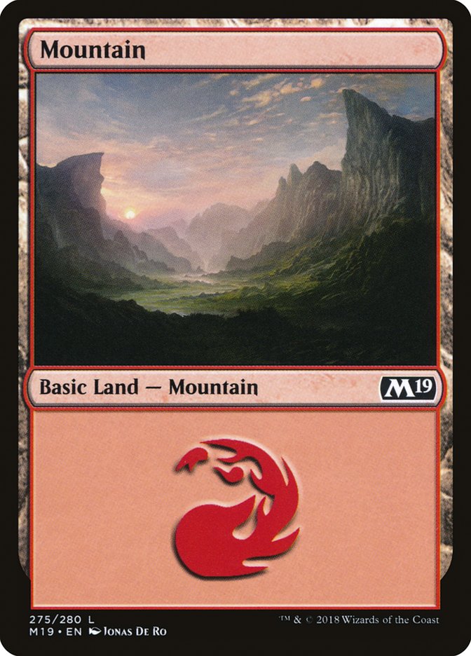 Mountain (275) [Core Set 2019] | Anubis Games and Hobby