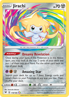 Jirachi (119/185) [Sword & Shield: Vivid Voltage] | Anubis Games and Hobby