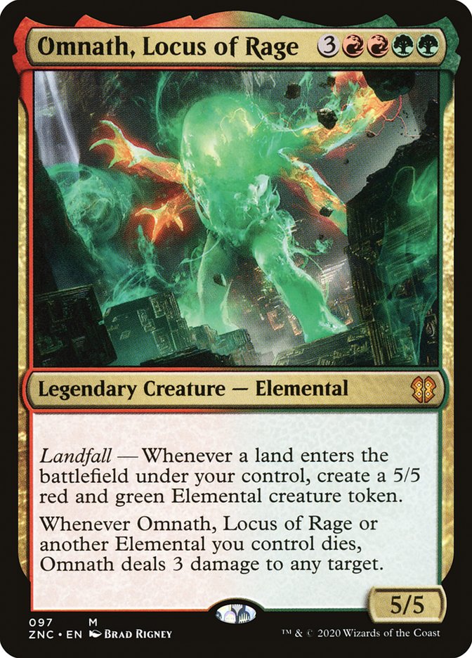 Omnath, Locus of Rage [Zendikar Rising Commander] | Anubis Games and Hobby