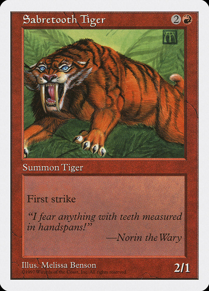 Sabretooth Tiger [Fifth Edition] | Anubis Games and Hobby