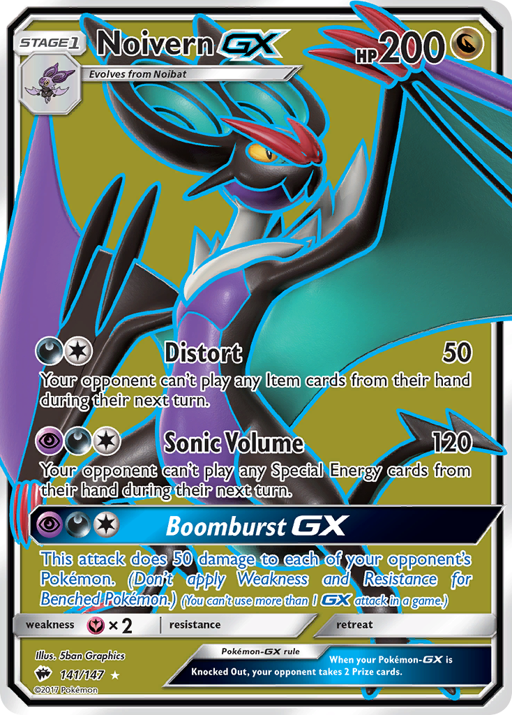 Noivern GX (141/147) [Sun & Moon: Burning Shadows] | Anubis Games and Hobby