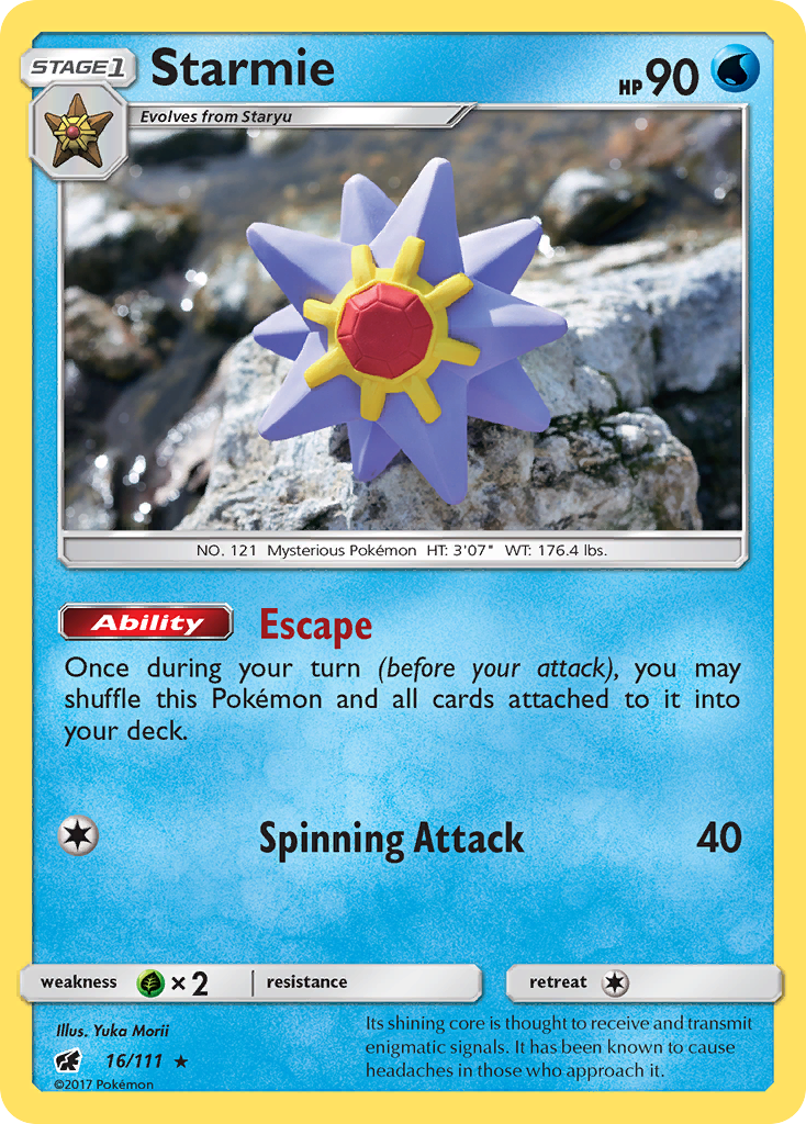 Starmie (16/111) [Sun & Moon: Crimson Invasion] | Anubis Games and Hobby