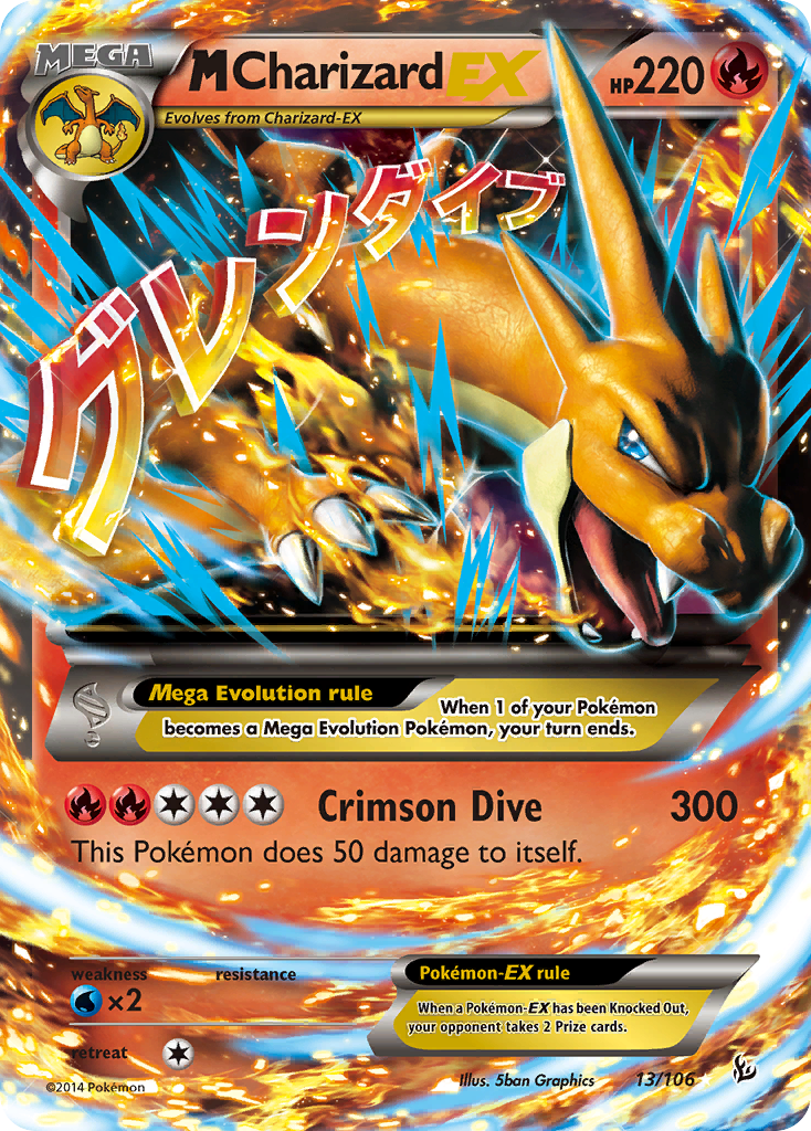 M Charizard EX (13/106) [XY: Flashfire] | Anubis Games and Hobby