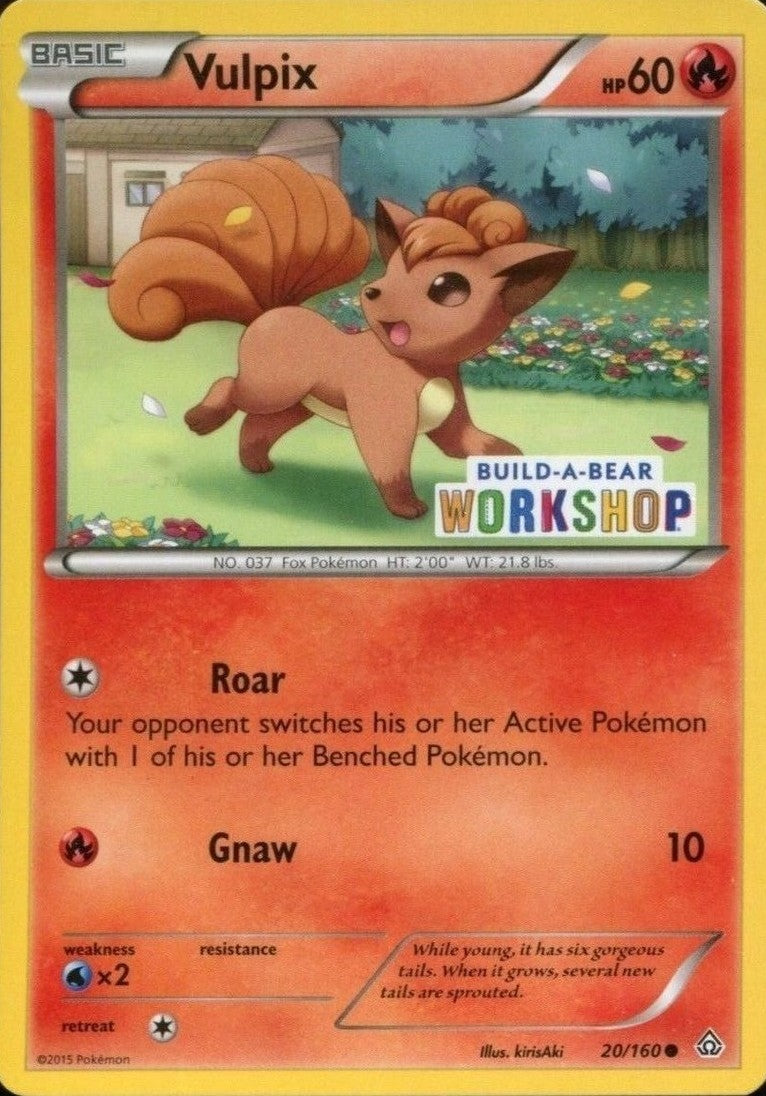 Vulpix (20/160) (Build A Bear Workshop Exclusive) [XY: Primal Clash] | Anubis Games and Hobby
