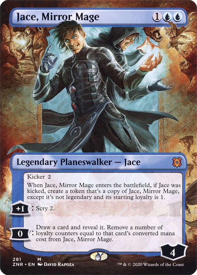 Jace, Mirror Mage (Borderless) [Zendikar Rising] | Anubis Games and Hobby