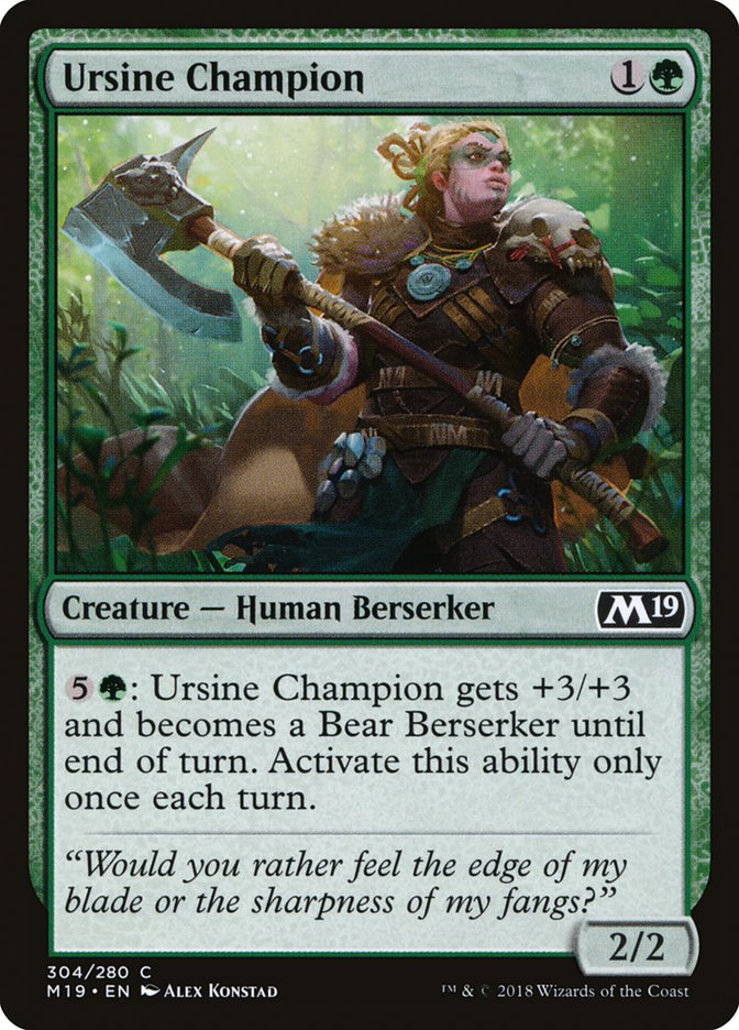 Ursine Champion [Core Set 2019] | Anubis Games and Hobby