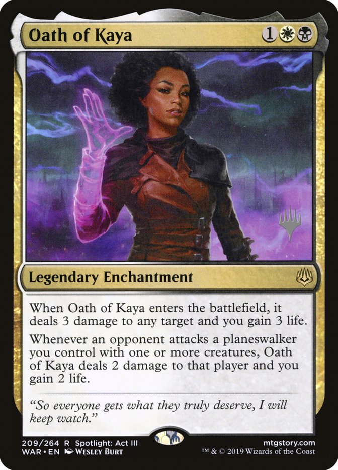 Oath of Kaya (Promo Pack) [War of the Spark Promos] | Anubis Games and Hobby