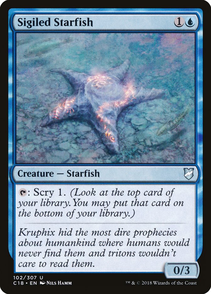 Sigiled Starfish [Commander 2018] | Anubis Games and Hobby