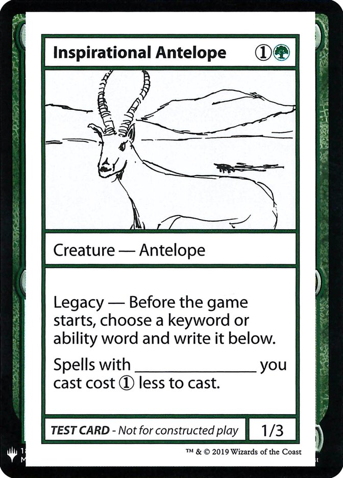 Inspirational Antelope [Mystery Booster Playtest Cards] | Anubis Games and Hobby