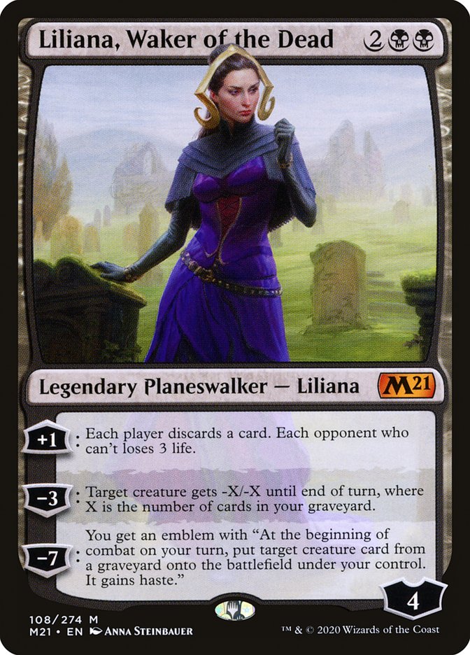Liliana, Waker of the Dead [Core Set 2021] | Anubis Games and Hobby
