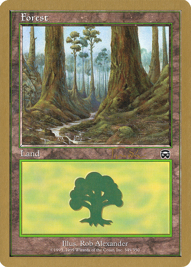 Forest (jt349) (Jan Tomcani) [World Championship Decks 2001] | Anubis Games and Hobby