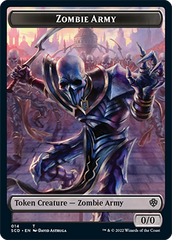 Zombie // Zombie Army Double-Sided Token [Starter Commander Decks] | Anubis Games and Hobby