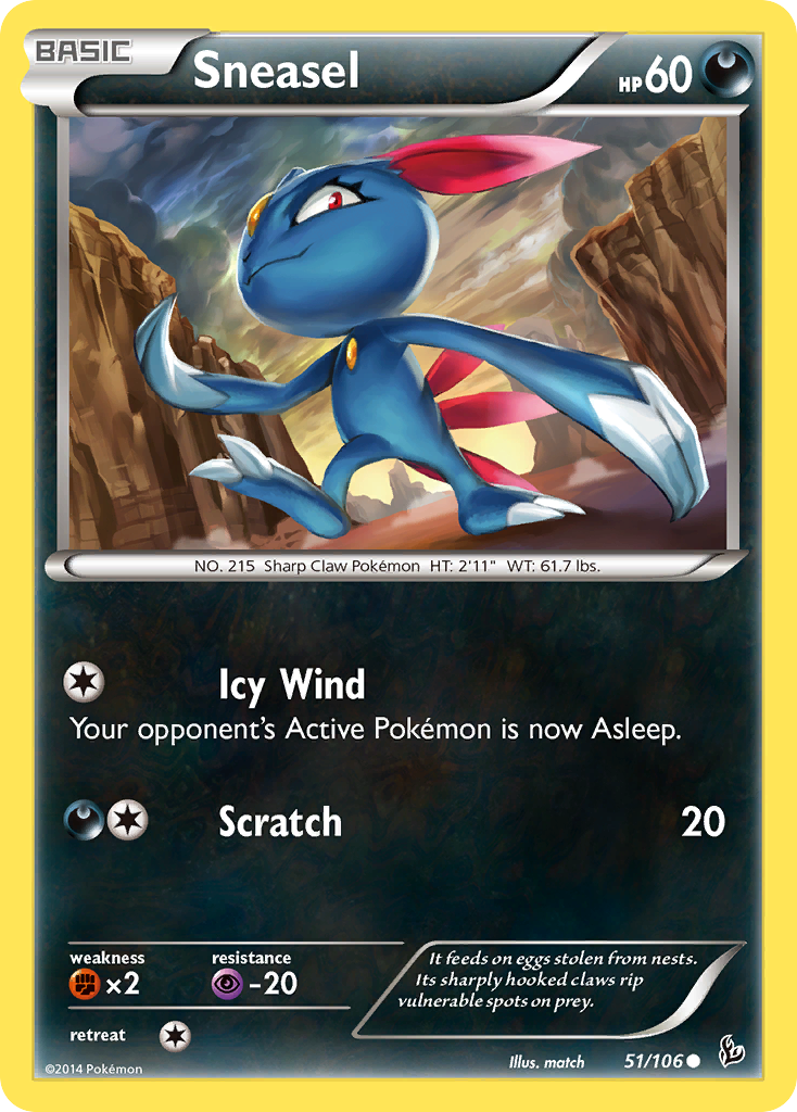 Sneasel (51/106) [XY: Flashfire] | Anubis Games and Hobby