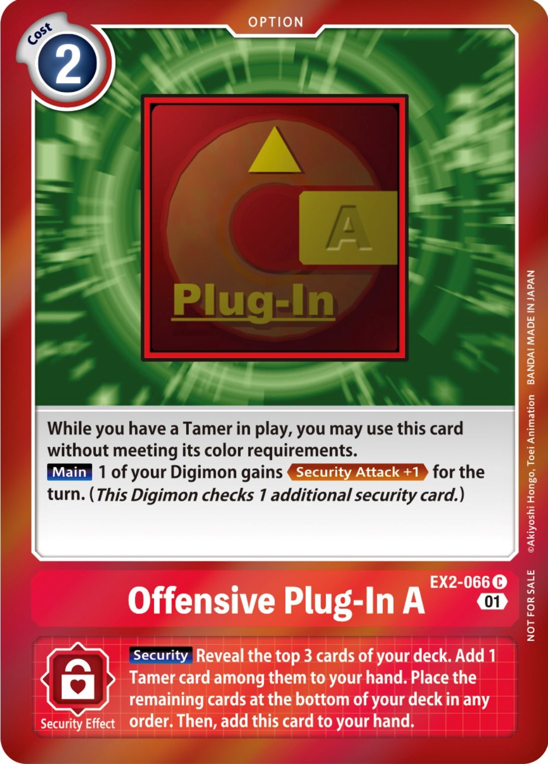 Offensive Plug-In A [EX2-066] (Event Pack 4) [Digital Hazard Promos] | Anubis Games and Hobby