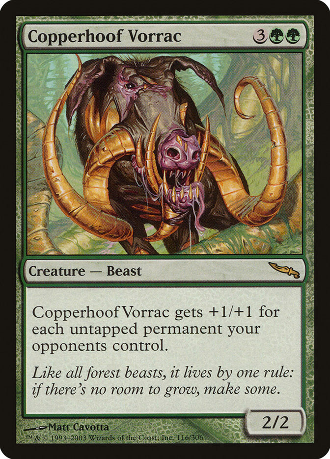 Copperhoof Vorrac [Mirrodin] | Anubis Games and Hobby