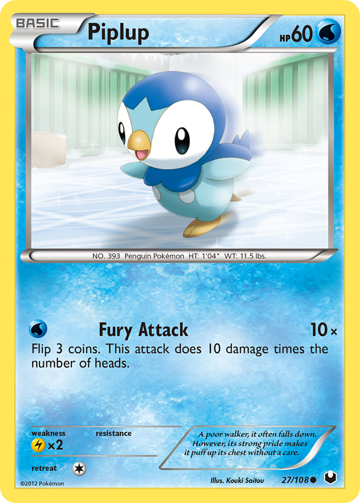 Piplup (27/108) [Black & White: Dark Explorers] | Anubis Games and Hobby