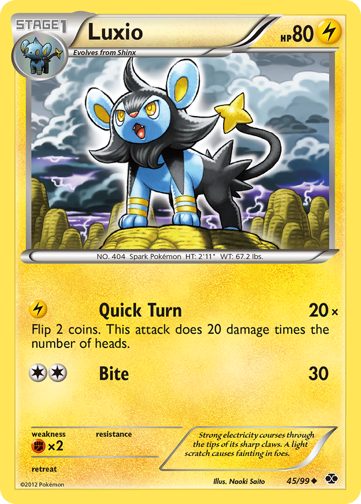 Luxio (45/99) [Black & White: Next Destinies] | Anubis Games and Hobby