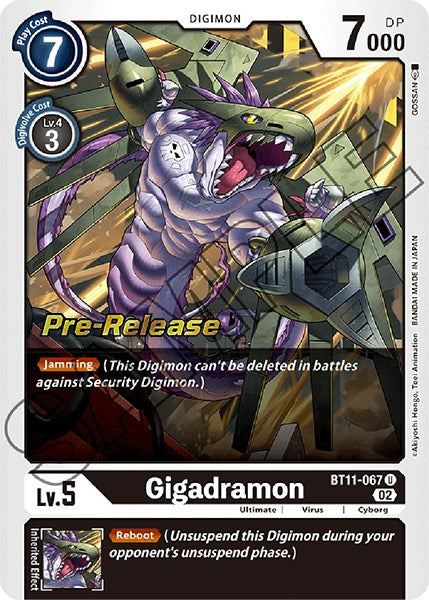 Gigadramon [BT11-067] [Dimensional Phase Pre-Release Promos] | Anubis Games and Hobby