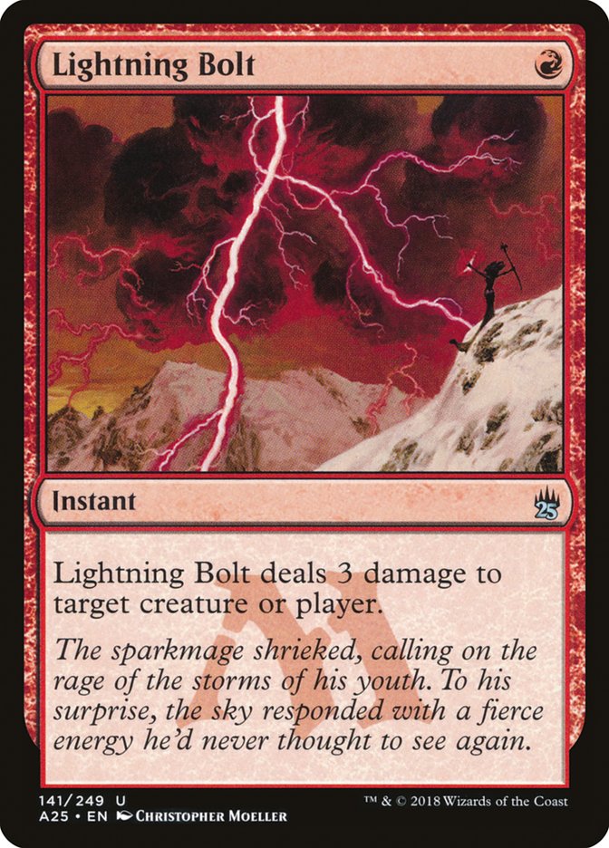 Lightning Bolt [Masters 25] | Anubis Games and Hobby