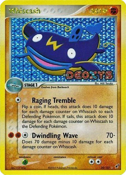 Whiscash (28/107) (Stamped) [EX: Deoxys] | Anubis Games and Hobby